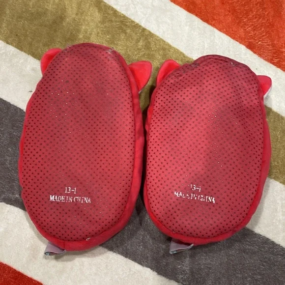 4/$10 Squishmallow slippers size 13/1 Fifi the Fox - Picture 2 of 2